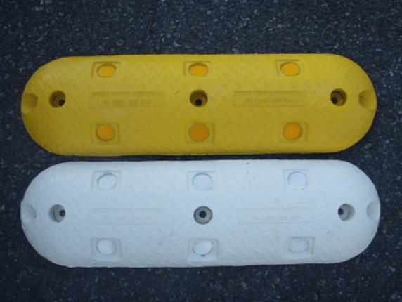 White rumble bars in speed humps australia